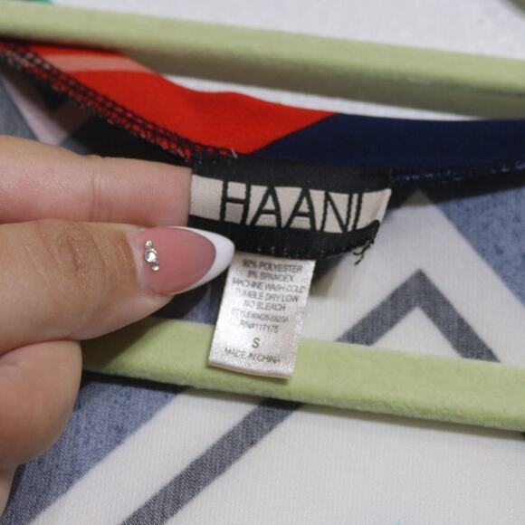 Haani Chevron Midi Dress Sz S - Picture 4 of 8